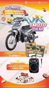 Sábado 6 de Junio – Sorteo Semanal Bingo Mega Sorteo Las Parejas